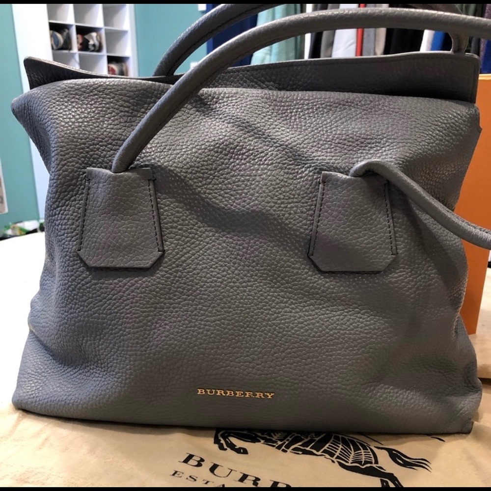 SOLD Burberry Tote - Grey & Gorgeous!